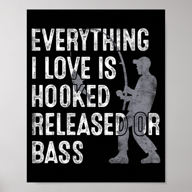 Póster Funny Fishing Quote Humor Fisher Gift Dad Father A (Frente)