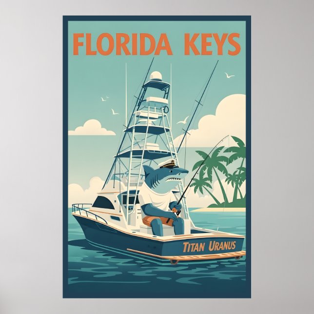 Póster Funny Florida Keys  (Frente)