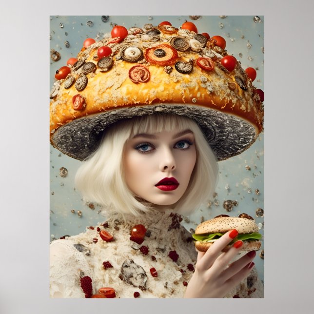 Póster Funny Food Person (Frente)