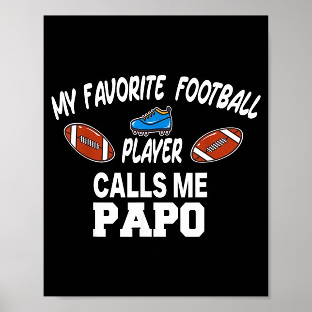 Póster Funny Football Dad Pride Pa Fan Srts Family  (Frente)