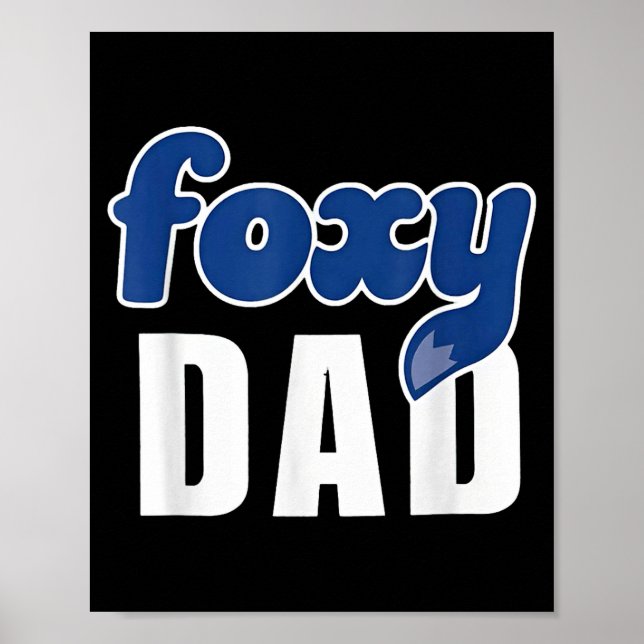 Póster Funny Foxy Dad  (Frente)