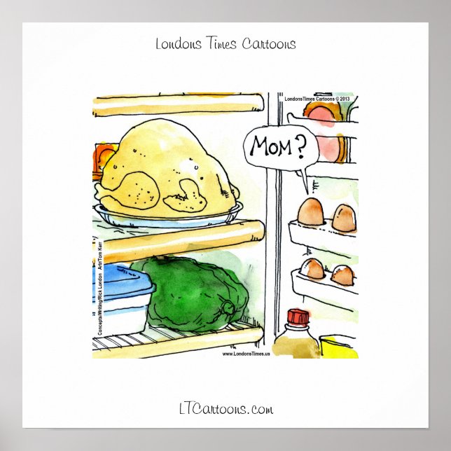 Póster Funny Fridge Chicken Egg Family Poster (Frente)