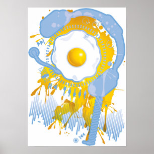 Póster Funny_Fried_Egg
