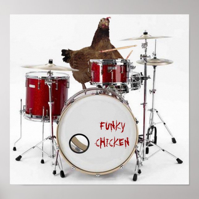 Póster Funny FUNKY CHICKEN poster (Frente)