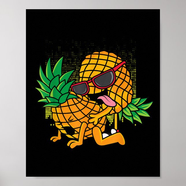Póster Funny Funny Tropical Fruit Humor Apparor, Co. Upsi (Frente)