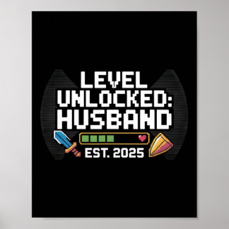 Póster Funny Gamer Boda Engagement Gift Tee