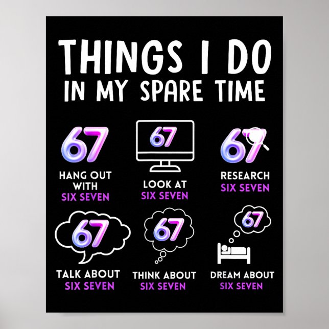 Póster Funny Gen Alpha Lover Trend Fan Modern Youth Humor (Frente)