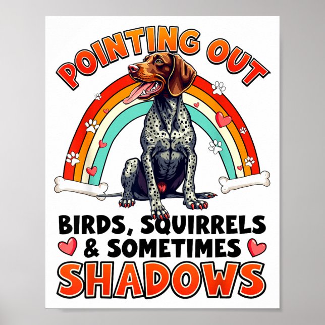 Póster Funny German Shorthaired Inter Design For Dog Love (Frente)