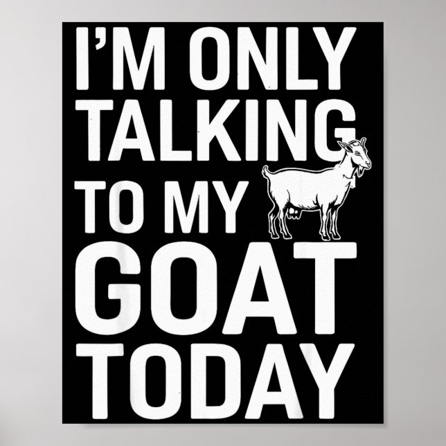 Póster Funny Goat Design For Men Women Kids Boer Pygmy Go (Frente)