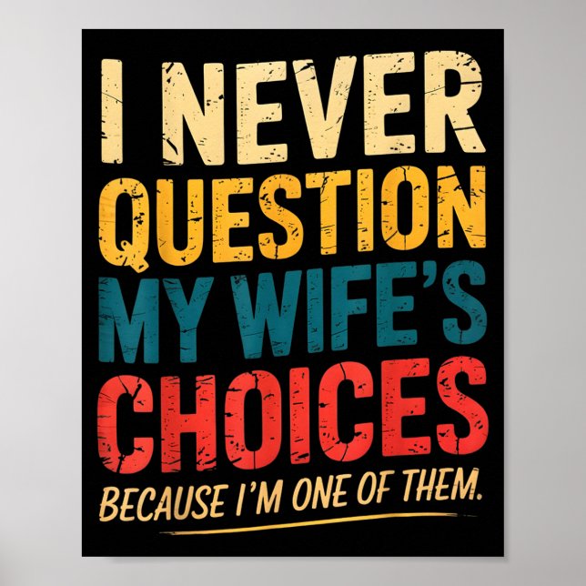 Póster Funny Groovy Dad Joke Quote For Husband Fathers Da (Frente)