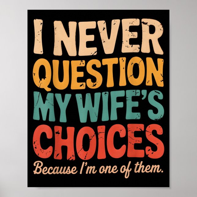 Póster Funny Groovy Dad Joke Quote For Husband Fathers Da (Frente)