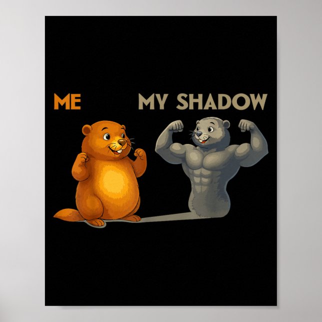 Póster Funny Groundhog Day  (Frente)