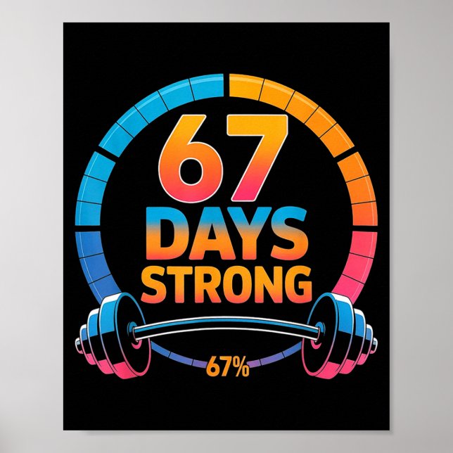 Póster Funny Gym Meme 67  (Frente)