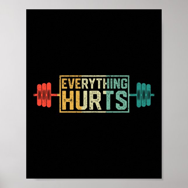 Póster Funny Gym Workout Atlete Personal Training Every (Frente)
