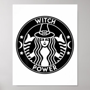 Póster Funny Halloween Disstume Witch Power Fall Gift Per