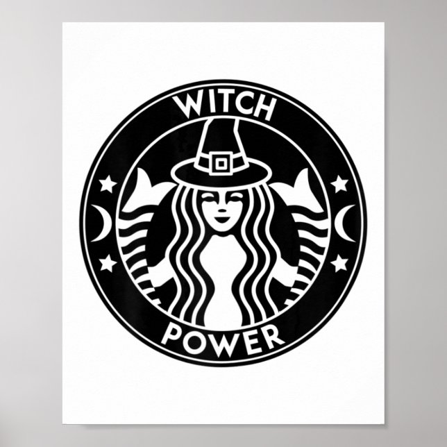 Póster Funny Halloween Disstume Witch Power Fall Gift Per (Frente)