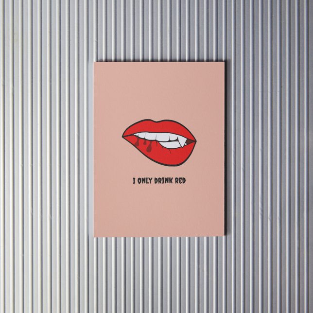 Póster Funny Halloween Spooky Vampiro Poster Impreso (Subido por el creador)