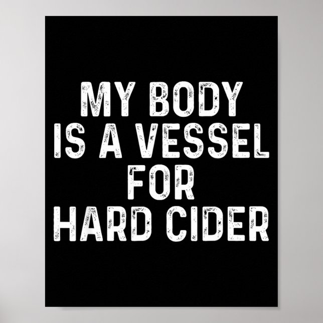 Póster Funny Hard Cider  (Frente)