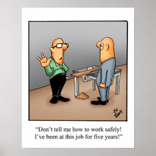 Póster Funny Health Safety Humor Poster