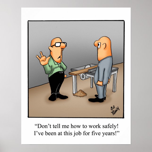Póster Funny Health Safety Humor Poster (Frente)