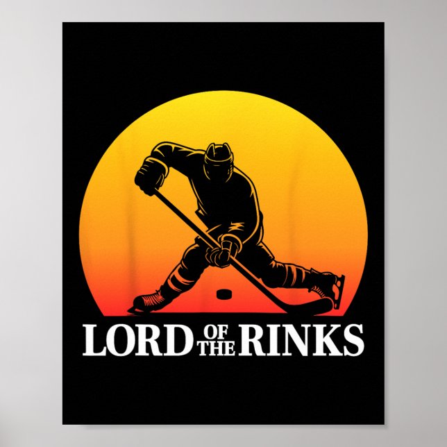 Póster Funny Hockey Player Rink Pun  (Frente)