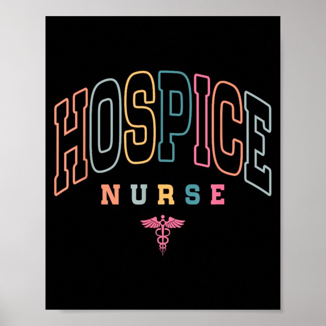 Póster Funny Hospice Nurse Doctor Graduation Medical Nurs (Frente)