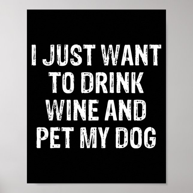 Póster Funny Humor Puppy Lover Cute Fun Animals And Sarca (Frente)