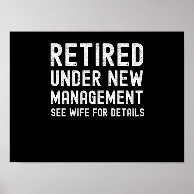 Póster Funny husband retirement gift retired 2022 for men (Frente)
