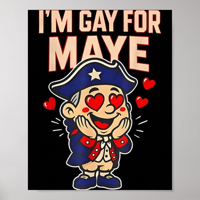 Póster Funny I'm Gay For Maye  (Frente)