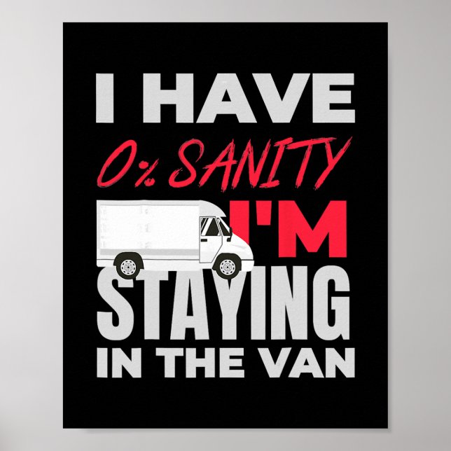 Póster Funny I'm Staying In Tha Van Phasmophobia  (Frente)