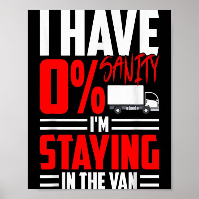 Póster Funny I'm Staying In Tha Van Phasmophobia Gamer Wo (Frente)