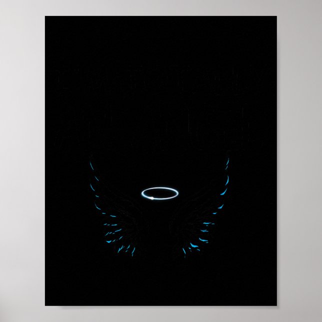 Póster Funny I'm Totally An Angel Funny Halloween Christm (Frente)