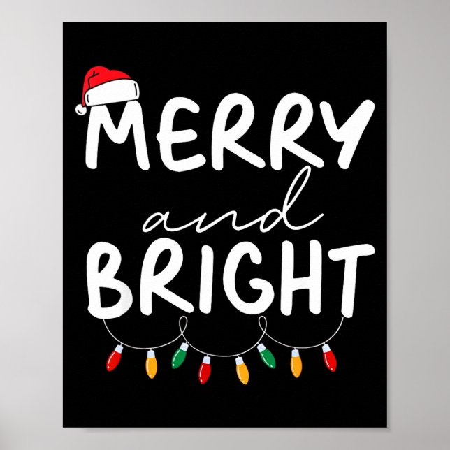 Póster Funny I'm Trying To Feel Merry Xmas Bright Matchin (Frente)