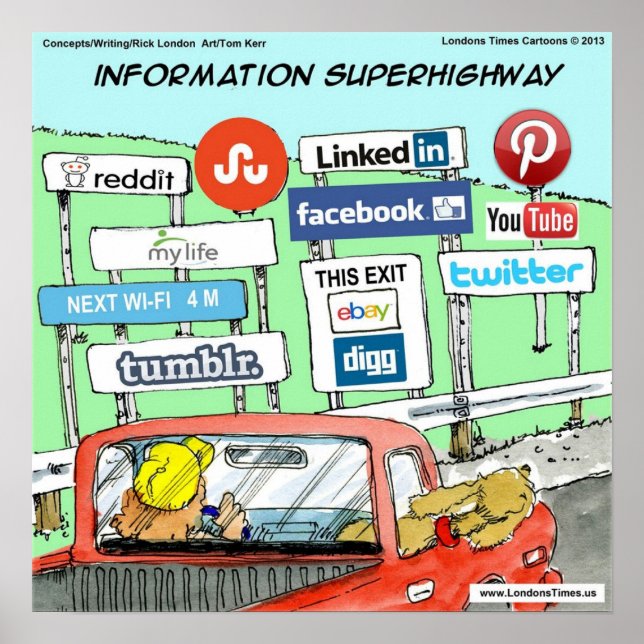 Póster Funny Information Superhighway Poster (Frente)