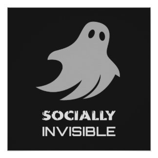 Póster Funny Introvert Spooky Ghost