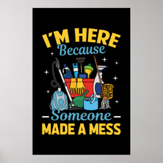 Póster Funny Janitor