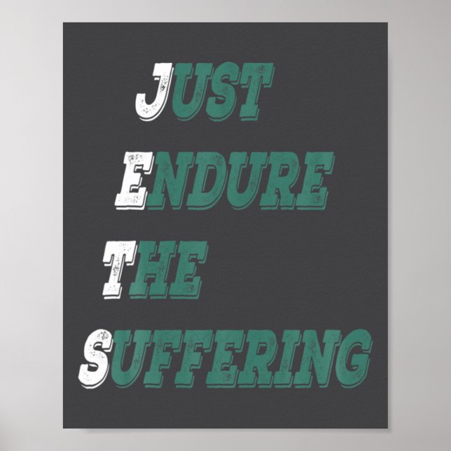Póster Funny Jets Just Endure The Suffering New York Foot (Frente)