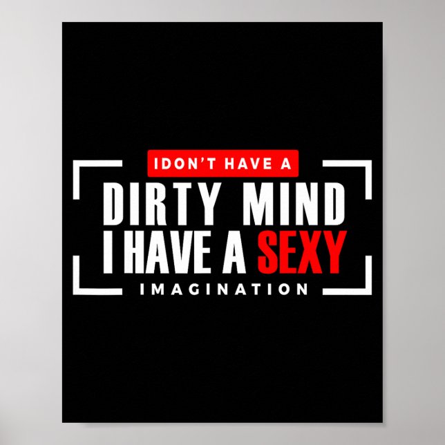 Póster Funny Jokes Saying Men Women Novelty Apparel I Don (Frente)