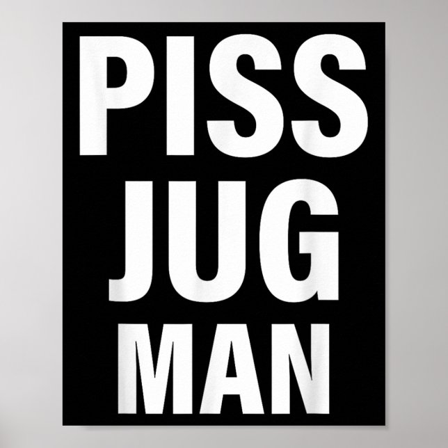 Póster Funny Jug Man Apparel  (Frente)