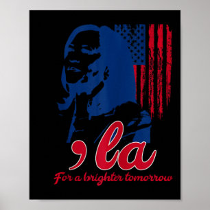 Póster Funny Kamala Harris Por Un Mañana Más Brillante En