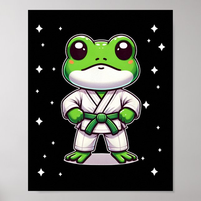 Póster Funny Karate Camisetas Para Niños (Frente)