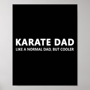 Póster Funny Karate Padre Karate Dad