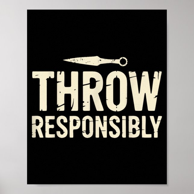 Póster Funny Knife Throwing  (Frente)