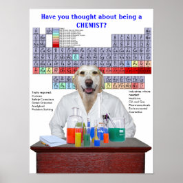 Póster Funny Lab Chemistry Poster para profesores