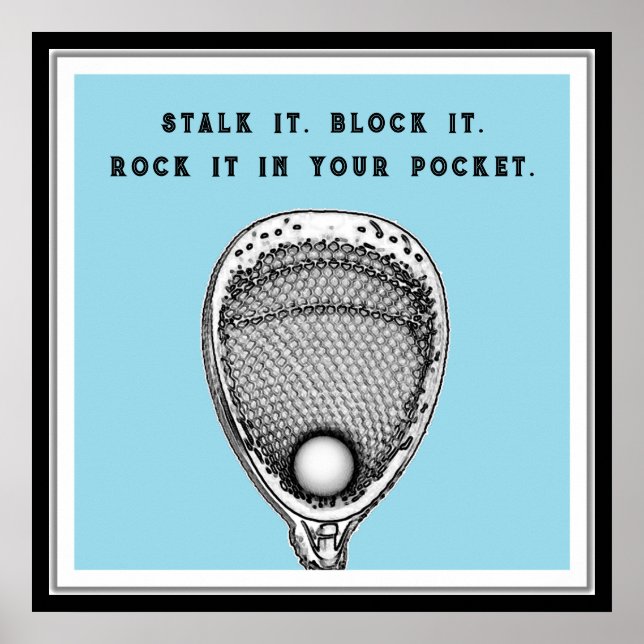 Póster Funny Lacrosse Goalie (Frente)