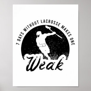 Póster Funny Lacrosse Set Para Un Deporte Amante Lacrosse