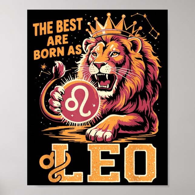 Póster Funny Leo Birthday Quote Astrology Horoscope Gift  (Frente)
