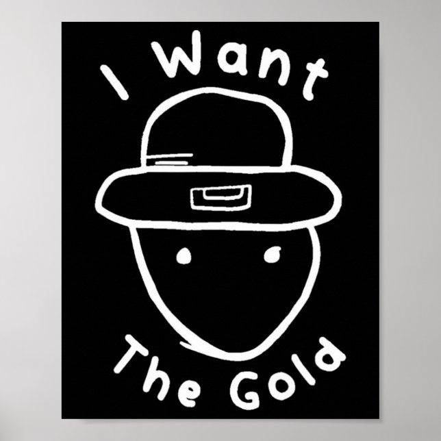 Póster Funny Leprechaun Amateur Sketch Meme St Patricks D (Frente)