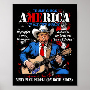 Póster Funny Liberal Anti-Trump Tour Shirt American Usa F