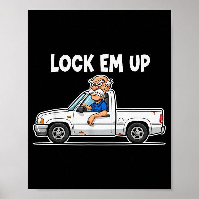 Póster Funny Lock Em Up Private Property  (Frente)